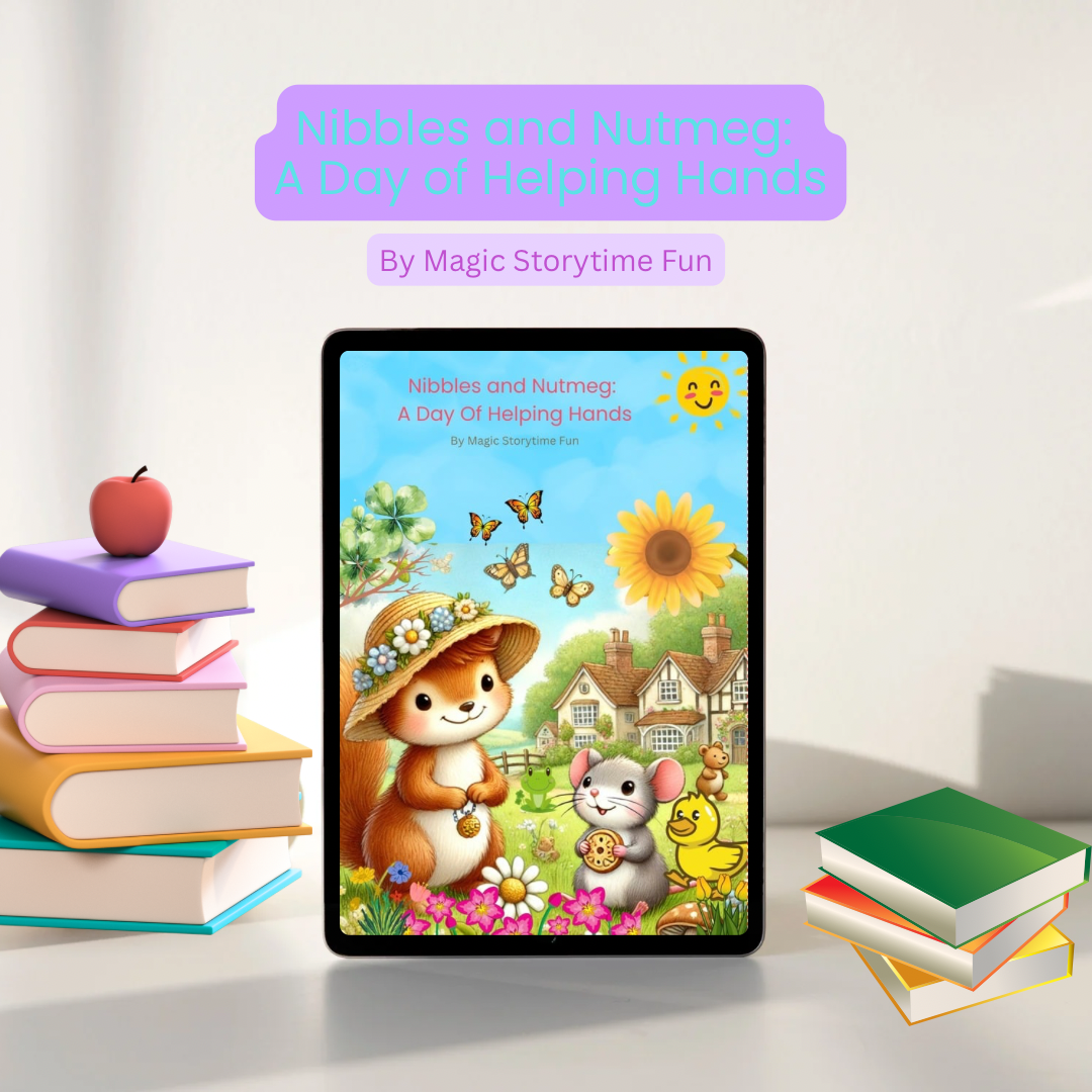 Children’s Storybook-Nibbles and Nutmeg: A Day of Helping Hands–A Heartwarming Children’s Storybook About Helping People-Digital Download PDF