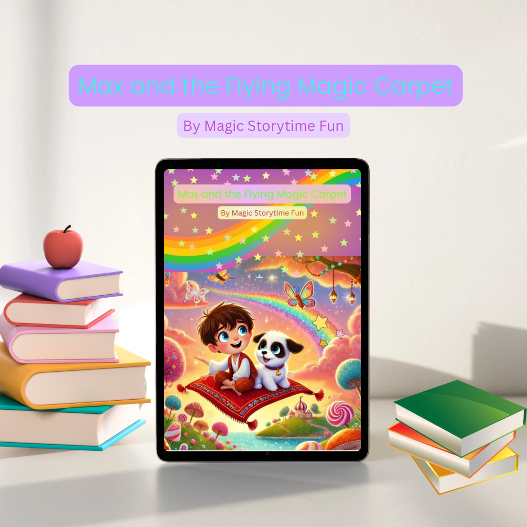 Children’s Storybook-Max and the Flying Magic Carpet–Adventure Children’s Storybook for Ages 3–8-Digital Download