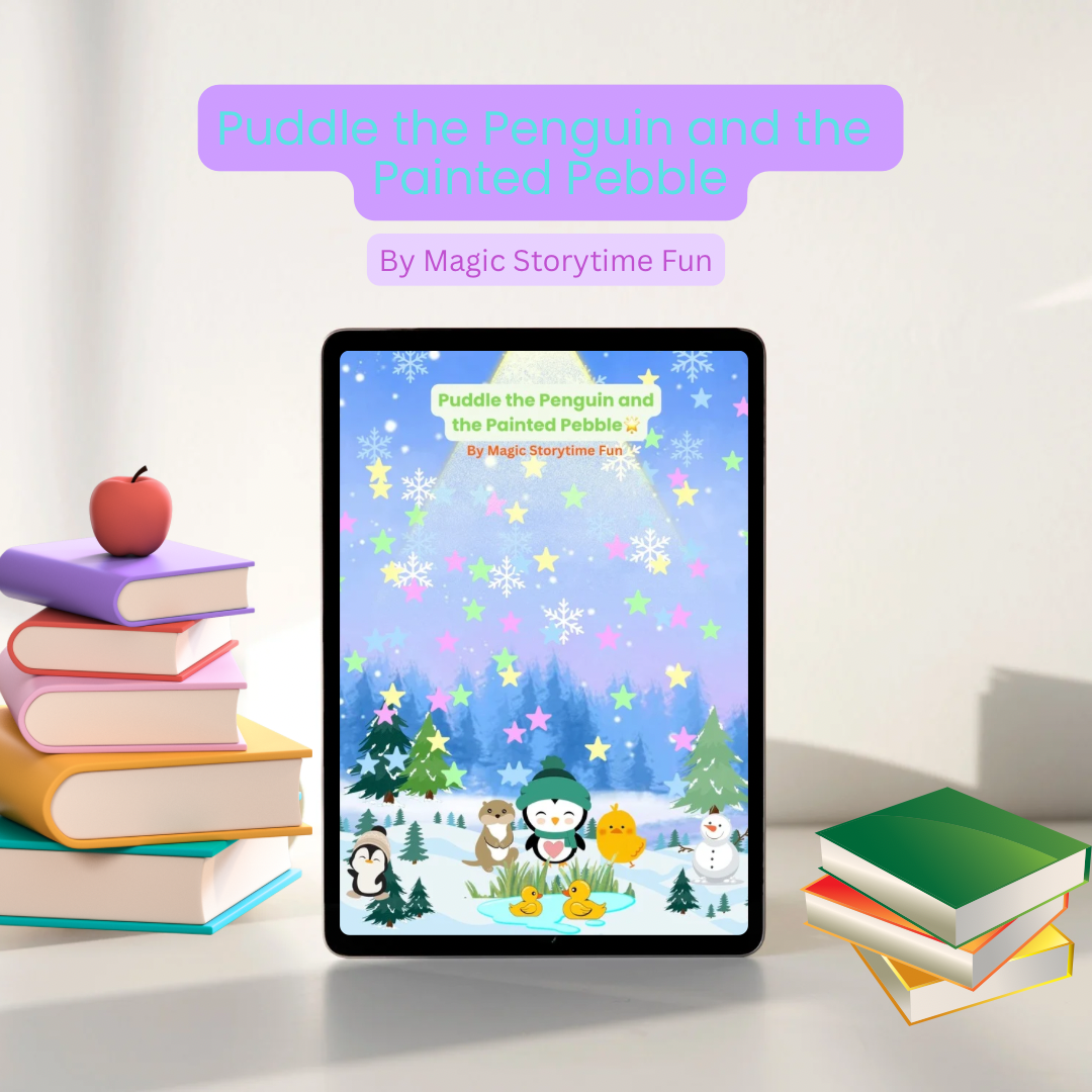 Children’s Storybook-Puddle the Penguin and the Painted Pebble–A Heartwarming Children’s Storybook About Honesty (Ages 3–8) Digital Download