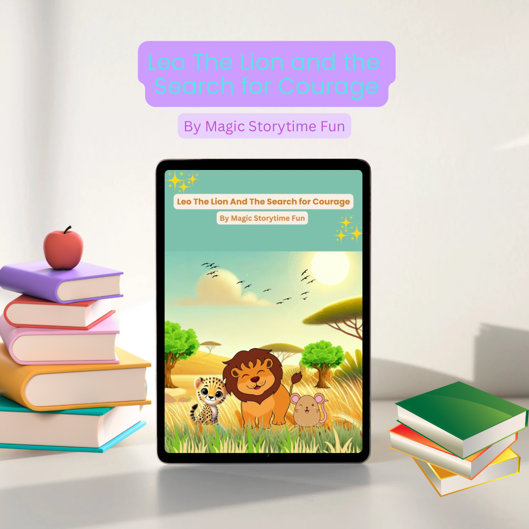 Children’s Storybook-Leo The Lion and the Search for Courage–Heartwarming Children’s Storybook (Ages 3–8) Digital Download