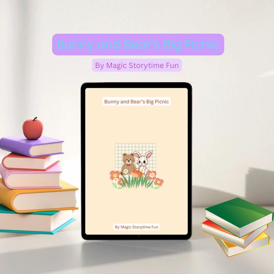 Children’s Storybook-Bunny and Bear’s Big Picnic–A Heartwarming Friendship Story for Kids (3-8 Years) Digital Download