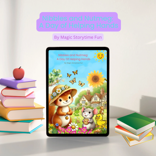 Children’s Storybook-Nibbles and Nutmeg: A Day of Helping Hands–A Heartwarming Children’s Storybook About Helping People-Digital Download PDF