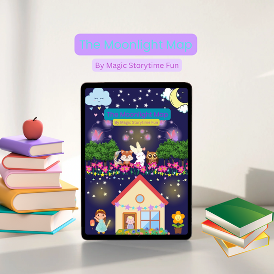 Children’s Storybook-The Moonlight Map: A Magical Bedtime Adventure Story-For Kids Ages (3-8) Digital Download PDF