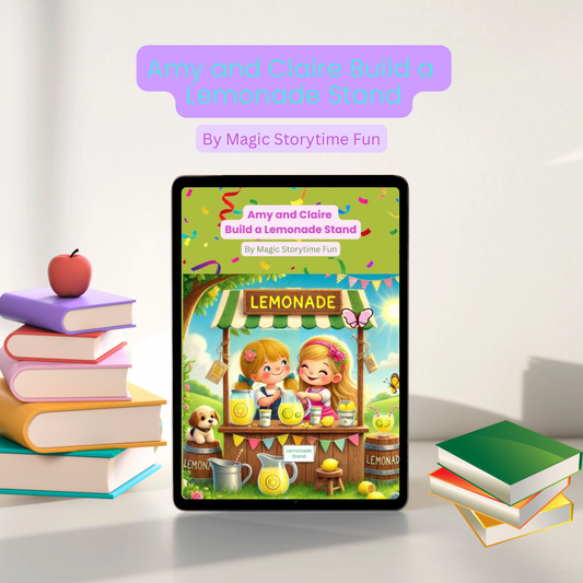 Children’s Storybook-Amy and Claire Build a Lemonade Stand–Heartwarming Children’s Storybook about Friendship & Teamwork (Ages 3–8)-Digital Download