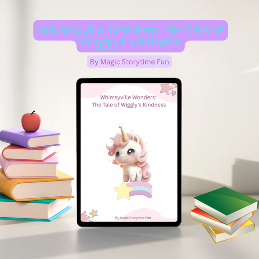Children’s Storybook-Whimsyville Wonders: The Tale of Wiggly's Kindness-A Short Kindness Story For Kids-(Ages 3–8) Digital Download